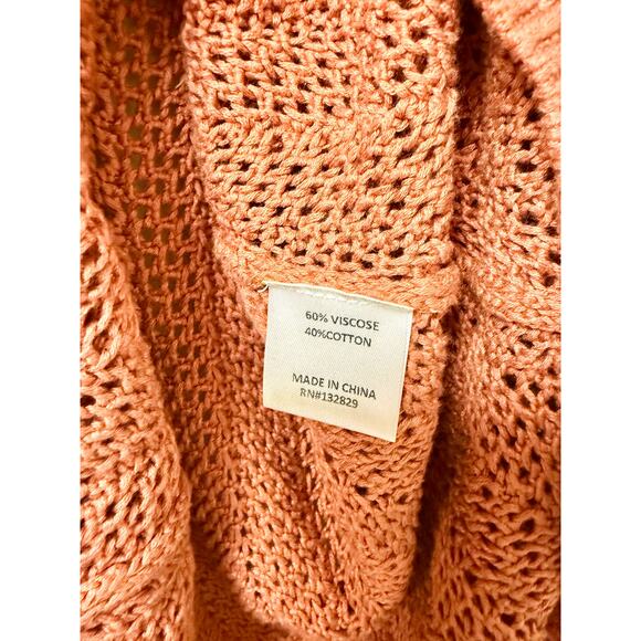 Lovers + Friends Haisley 3/4 Sleeve Crochet Knit Mini Dress Birch Rose Women's M - Picture 5 of 5